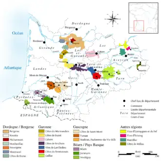 Vignoble du Sud-Ouest.