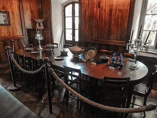 La salle à manger.