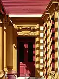 La terrasse vue du couloir