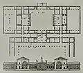 Plan et projection verticale publiés dans Les Quatre Livres de l'Architecture.