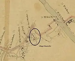Le village d'Austerlitz vers 1800.