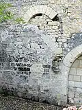 Bas-côté, arcade de la chaire à prêcher.