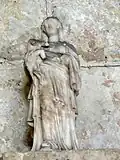 Vierge à l'Enfant, albâtre.