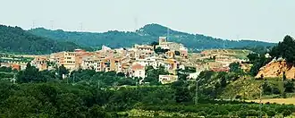 Vimbodí vu depuis le château de Milmanda