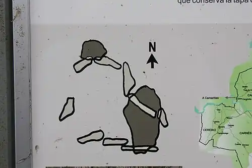 Plan du dolmen