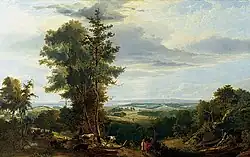 landscape painting of Pevensey Bay