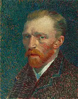 Autoportrait 1887 huile sur carton Art Institute of Chicago