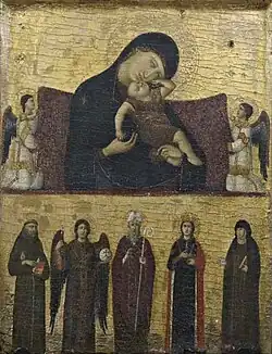 Giovanni da Rimini, Vierge à l'Enfant, Faenza, pinacothèque.