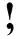 virgule d'exclamation