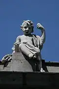 La justice avec une balance et un faisceau.