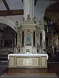 Le retable du Sacré-Cœur.