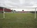 Vue de derrière les buts