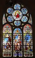 Vitrail de l'église de Ravières.