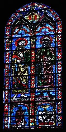 Baie 117 (nord-est)Partie droite :Saint Philippe et saint Jude.