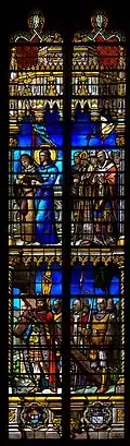Vitrail de la chapelle Sainte-Croix.