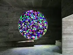 Vitrail circulaire.