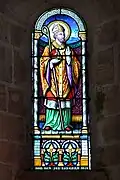 Vitrail de Saint-Germain au chevet de l'église.