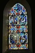 Martyr de Jacques Burin 1934 vitrail de l'église saint Martin de Connée