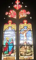 vitrail de la crucifixion