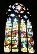 Vitrail de la sainte Cène.