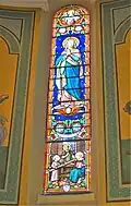 vitrail de la sainte famille