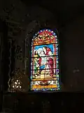 Vitrail droit, l'adoration des bergers