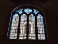 Vitrail monumental du transept nord, offert par la ville de Xanten en 1996