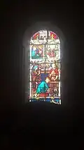 Vitrail de la Sainte Famille, transept sud.
