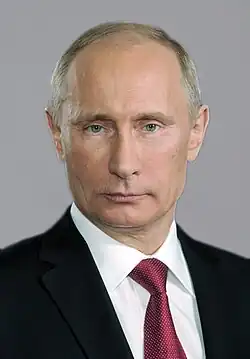 Vladimir Poutineprésident de la fédération de Russie