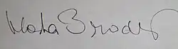 signature de Vlastimil Brodský