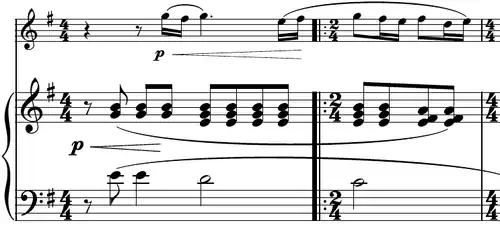 partition pour chant et piano