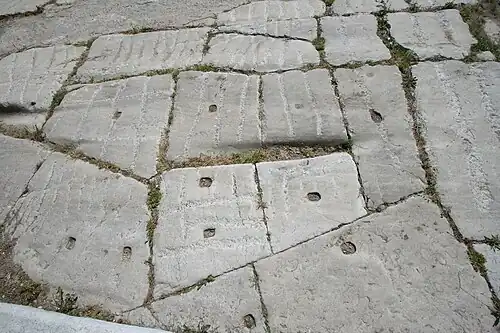 Voie dallée du IVe&nbsp;siècle.