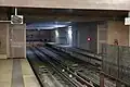 Extrémité des voies du terminus.