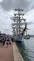Le voilier mexicain Cuauhtémoc à l'Armada 2023