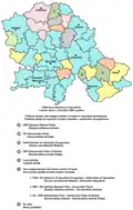 Carte électorale de Voïvodine aux élections de 2004 - résultats des élections municipales.