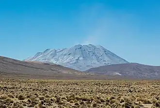 L'Ubinas en 2015.
