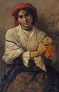 Portrait de femme du peuple, coll. part.