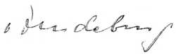 signature de Hans-Georg von Friedeburg