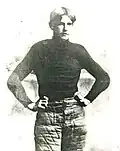 Le quarterback Richard Von Albade Gammon en 1986.
