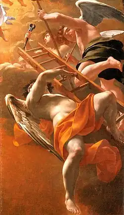 Simon Vouet, Anges portant les instruments de la Passion, 1625-1626, huile sur toile, 132 x 77&nbsp;cm.