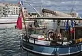 Radeau de sauvetage Transocean 6 sur un voilier classique