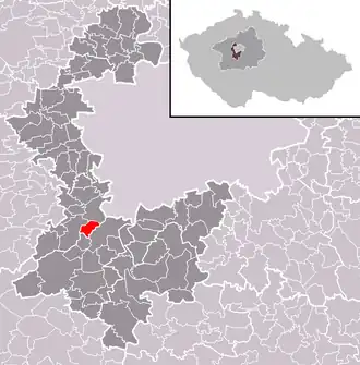 Localisation de Všenory