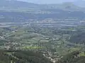 Vue sur les plaines au sud du col