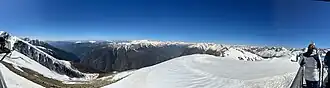 Vue panoramique depuis la cime de Sistron.