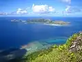 Vue sur Taravai et Agakauitai depuis le Mont Mokoto