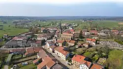 Vue aérienne.