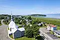 Vue aérienne de Saint-André-de-Kamouraska en 2023.