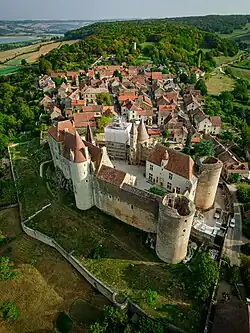 Vue aérienne de Chateauneuf