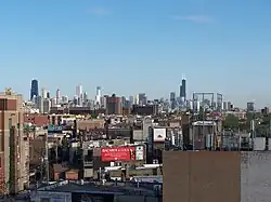 Vue de Chicago depuis Wrigley Field