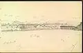 Vue de Praia et son plateau autour de 1896